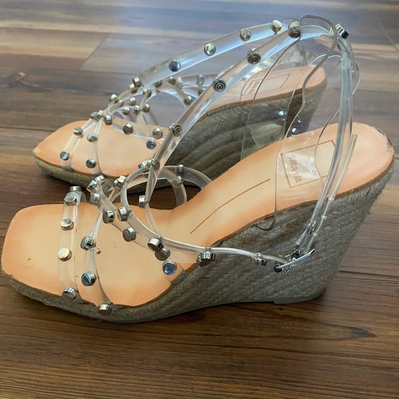 Clear studded wedges - Picture 2 of 2